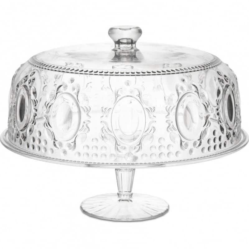 "Baci Milano" Plateau/cloche transparent "Baroque"