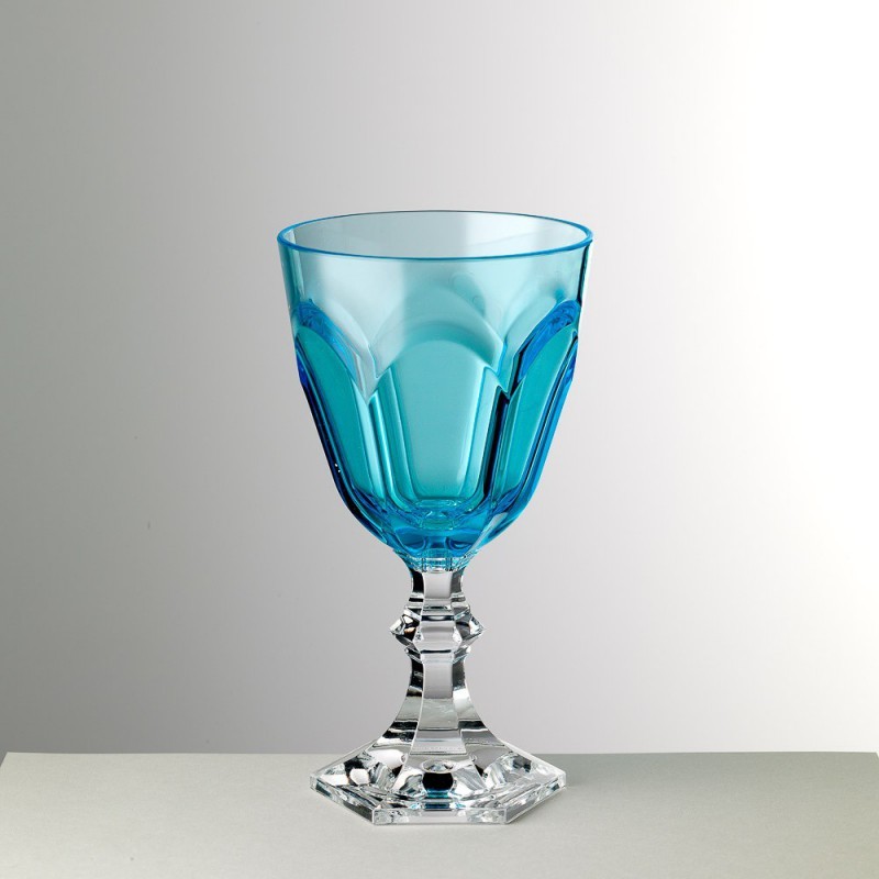 6 Verres "Dolce vita" turquoise Marioluca Guisti