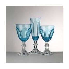 6 Verres "Dolce vita" turquoise Marioluca Guisti