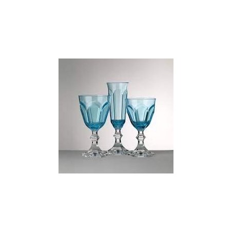 6 Verres "Dolce vita" turquoise Marioluca Guisti